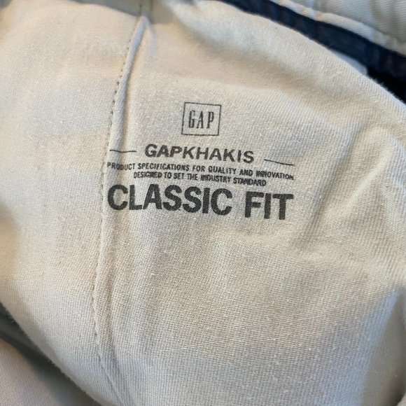 GAP KHAKIS CHINO CLASSIC FIT PANTS SLACKS BLACK UNISEX 30 x 30 - Picture 4 of 9